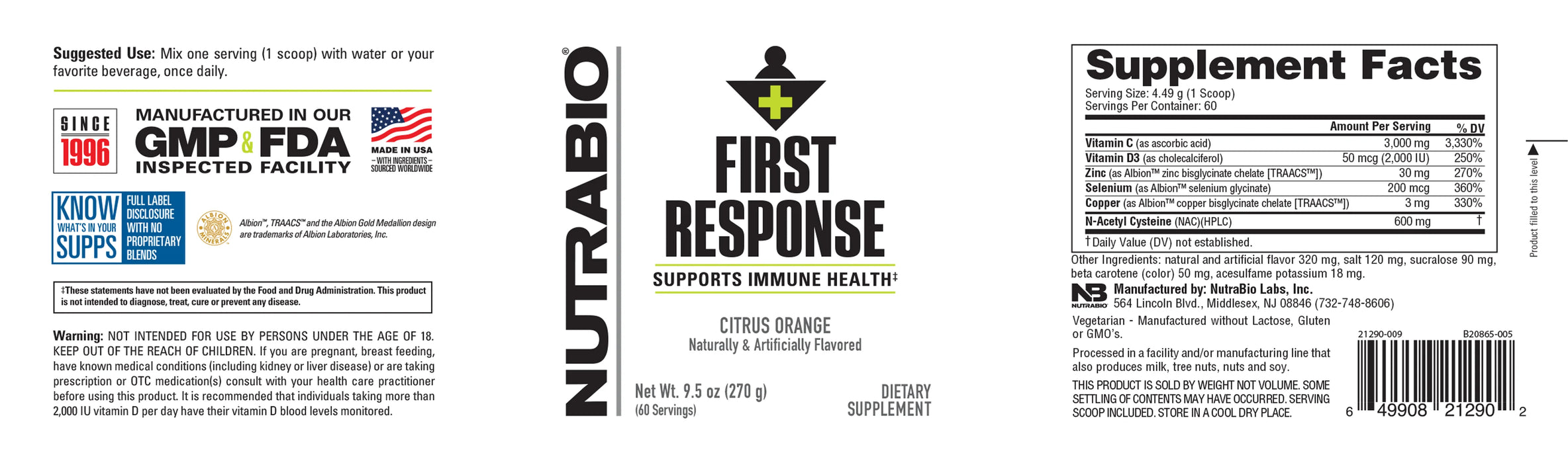 NutraBio First Response