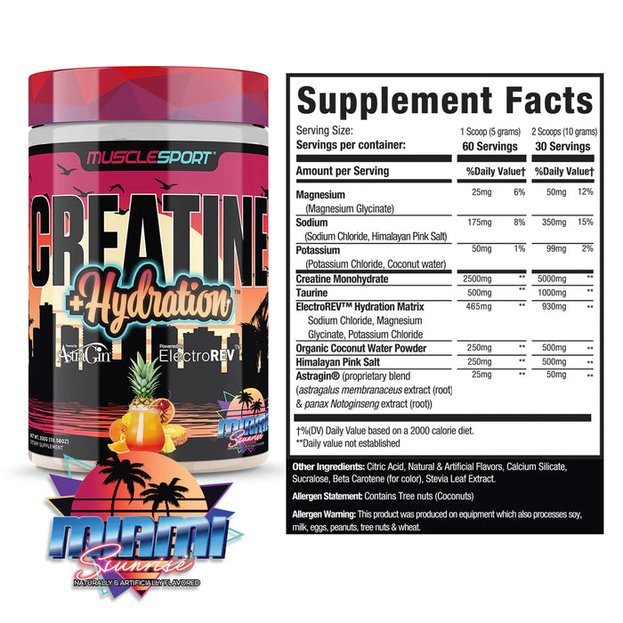 Musclesport Creatine + Hydration