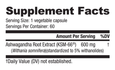 NutraBio KSM-66 Ashwagandha