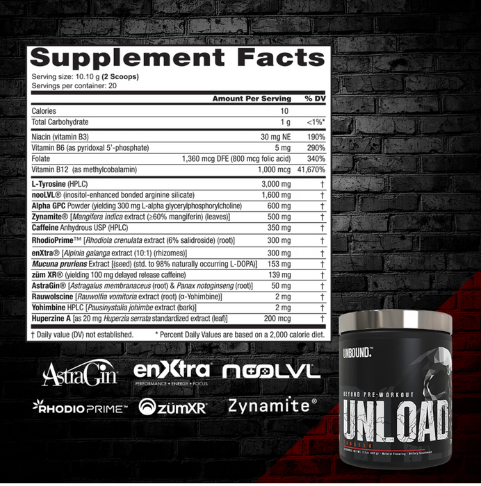 NutraBio UNLOAD Pre-Workout