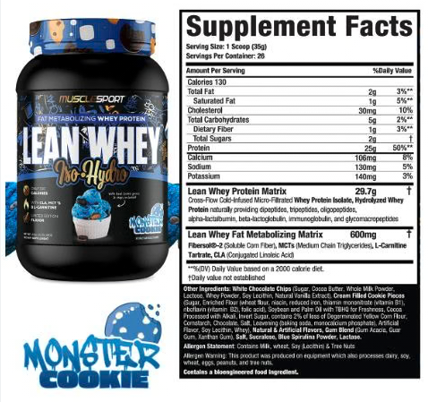 Musclesport Lean Whey Iso-Hydro