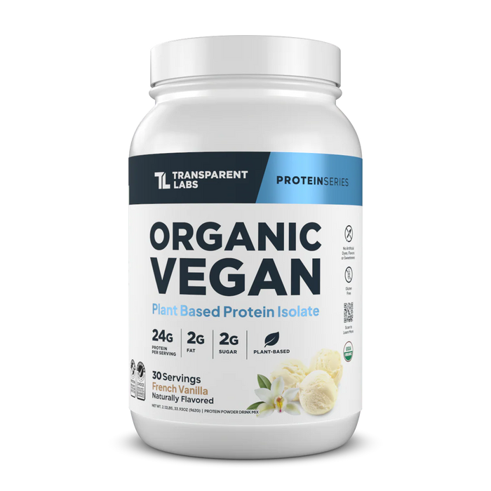Transparent Labs Organic Vegan Rice & Pea Protein