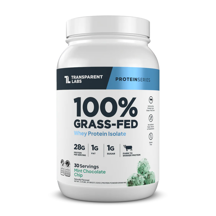 Transparent Labs 100% Grass Fed Whey Protein Isolate
