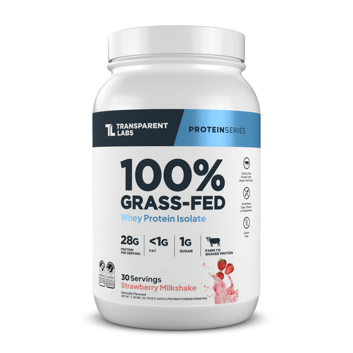 Transparent Labs 100% Grass Fed Whey Protein Isolate