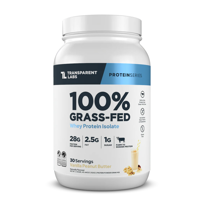 Transparent Labs 100% Grass Fed Whey Protein Isolate