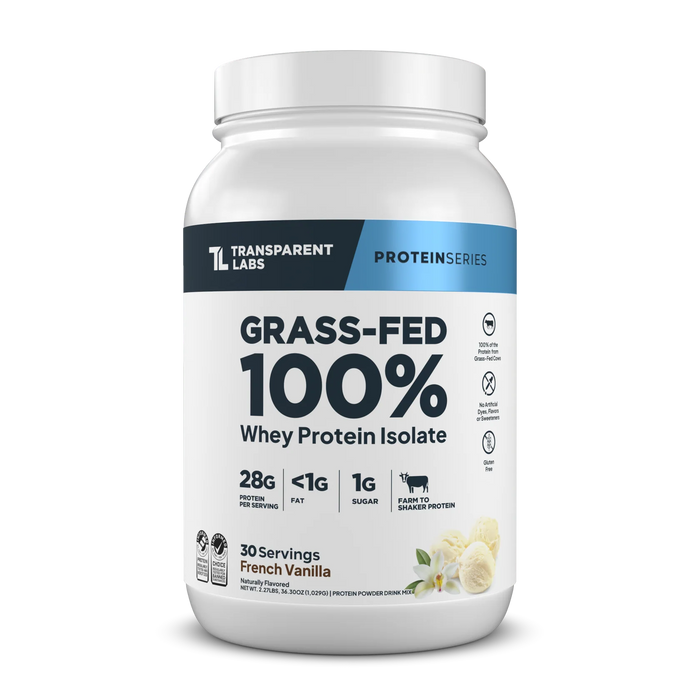 Transparent Labs 100% Grass Fed Whey Protein Isolate