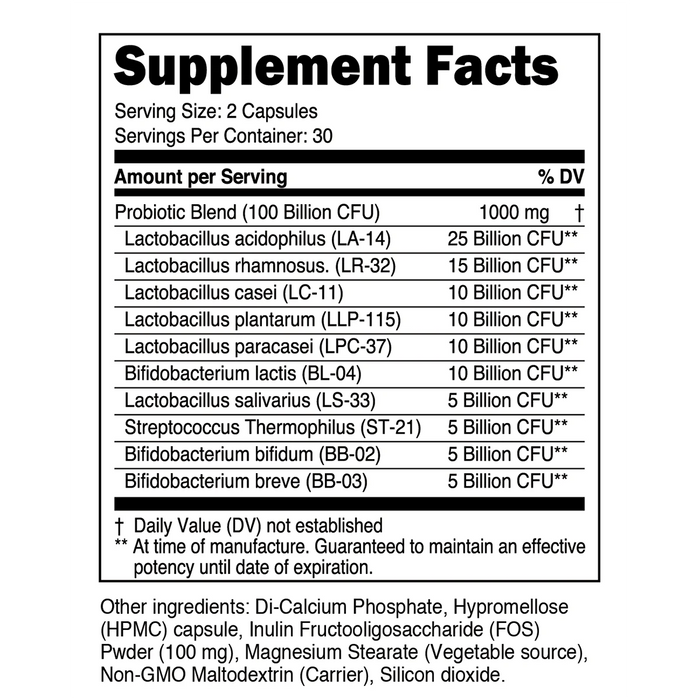 Transparent Labs Probiotics Gut Health