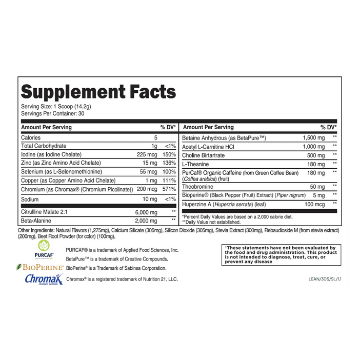 Transparent Labs Lean