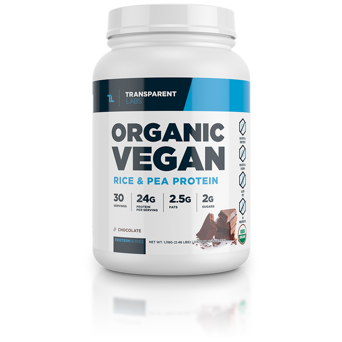 Transparent Labs Organic Vegan Rice & Pea Protein