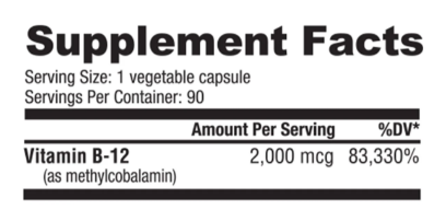 NutraBio Methyl B-12