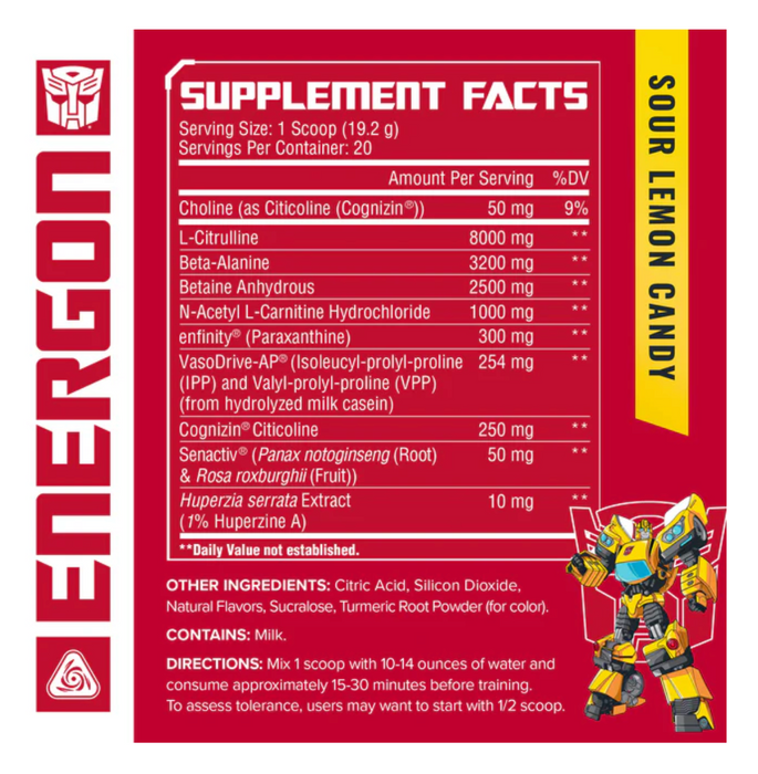 Core Nutritional Transformers Pre-Workout