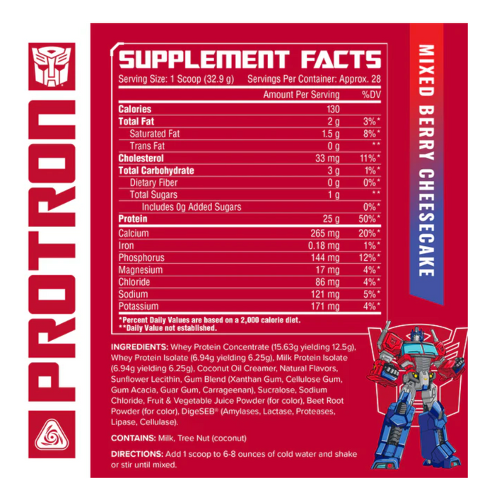 Core Nutritionals Transformers Protein Blend