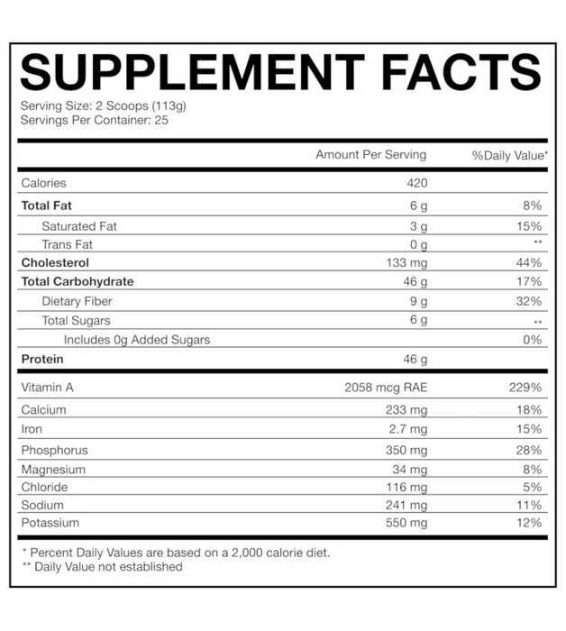 Axe&Sledge Homemade Meal Replacement