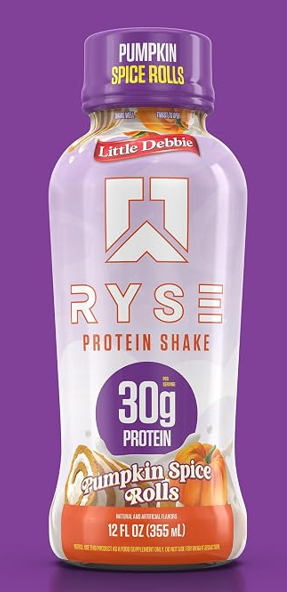 RYSE Protein Shake Little Debbie Pumpkin Spice Rolls