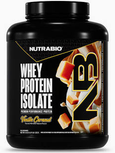 NutraBio Whey Protein Isolate (50 Servings)