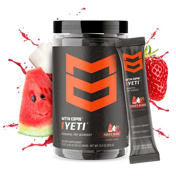 MTN OPS Yeti Pre-Workout On-The-Go - 12 Sticks